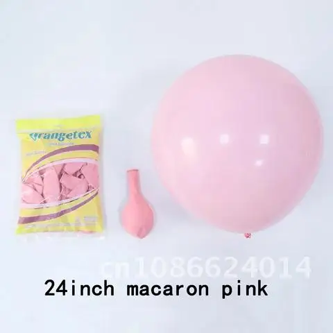 5 pieces of 24-inch Large Pastel Round Latex Balloons Beautiful Big Birthday Party Inflatable Helium Macaron Balloons Arch Deco