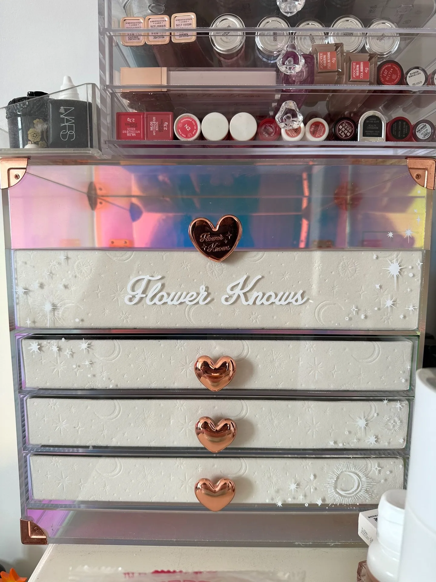 Pudełko upominkowe z kwiatami i jednorożcem (tylko pudełko)