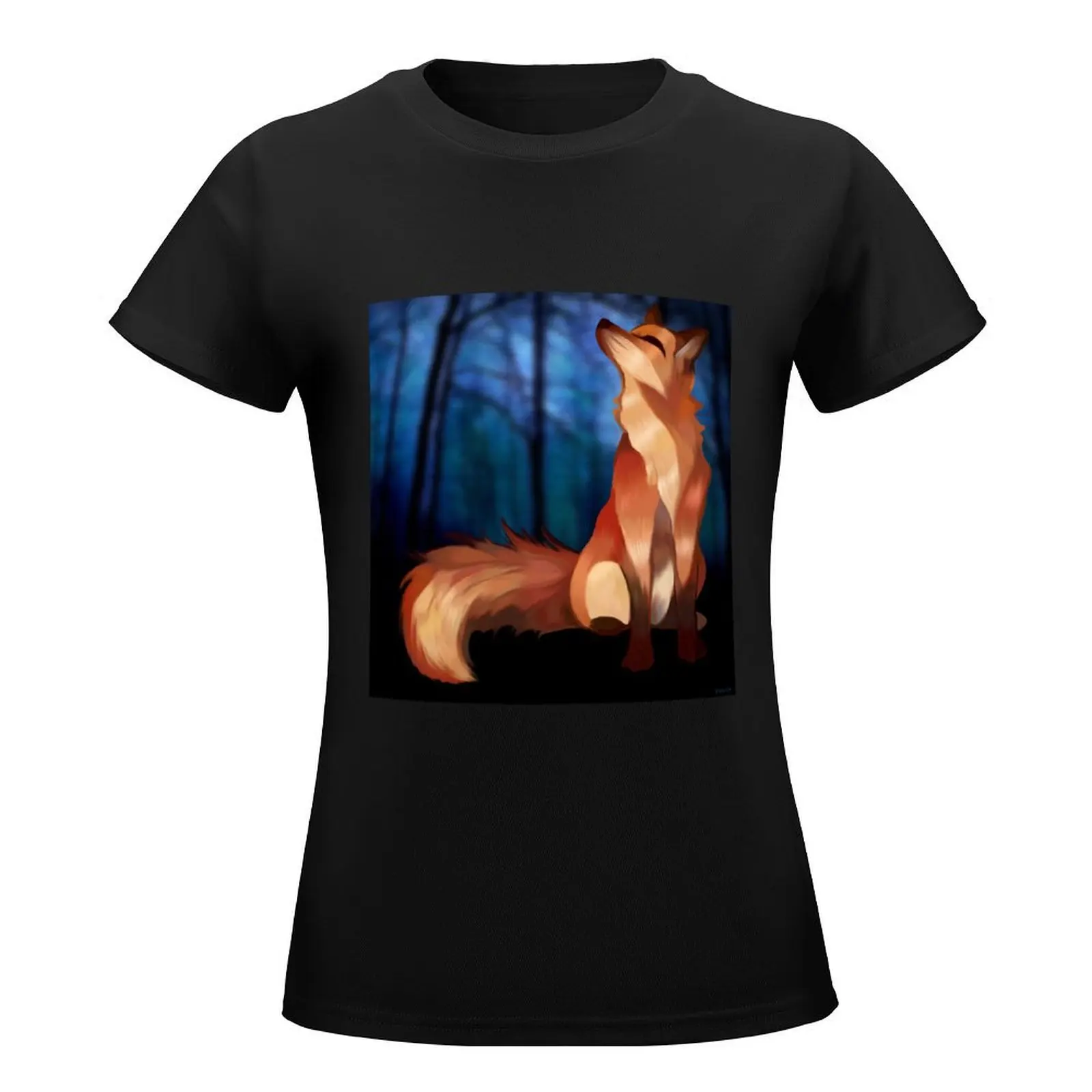 Wild At Heart Fox In The Forest T-Shirt summer clothes korean fashion spring clothes Women 2024