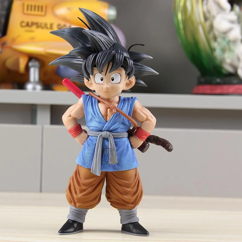 20cm GT Son Goku Figure Child Statue Dragon Ball Action Figures Gk Goku Stance Model DBZ Anime PVC Collection Desk Toys Gifts