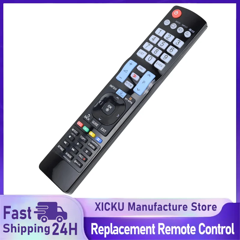 Replacement AKB73756504 Remote Control for 3D Smart LCD TV Also Compatible with AKB73756510 AKB73756502 AKB73615303