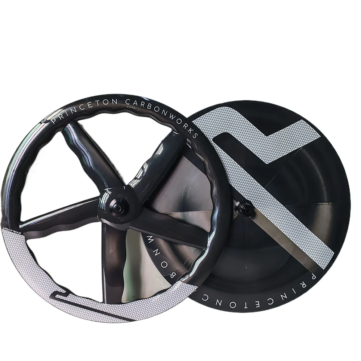 

700C 5 Spokes 28mm Width 55mm Depth and Disc Bike Wheel 23/25/28mm Carbon TT Road/Track/Fixed Gear Wheelset HG/ Xdr