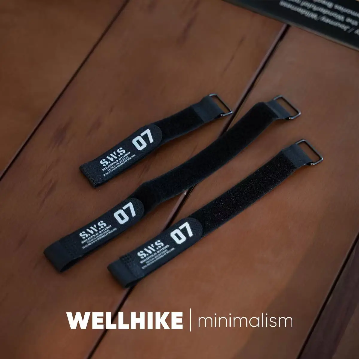 WELLHIKE SWS Tactical Compression Straps Nylon Hook Loop Bands Camping Molle Gear Fix Strap for Cup Lantern Cookware
