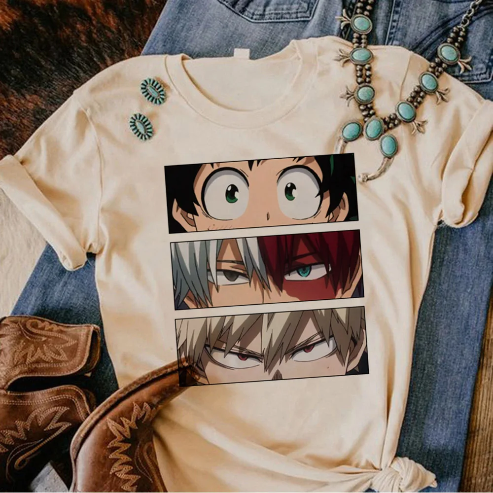My Hero Academia t-shirt female harajuku  aesthetic women kawaii korean clothes tshirt Pastel Pop Culture 2000s Retro Y2k