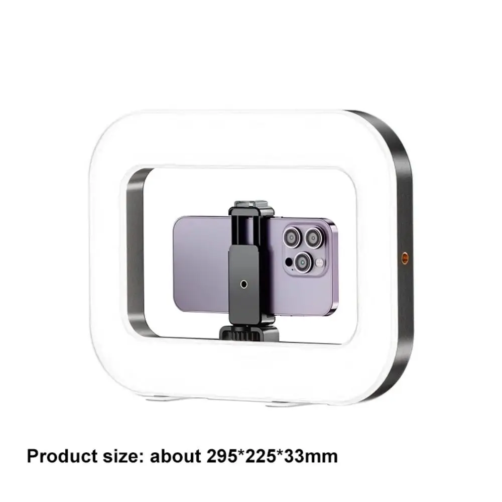 Universal Selfie Ring Light Rechargeable Support Bluetooth ​3-Color Fill Light​ Dimmable Light 3 Cold Shoe Live Streaming Tool