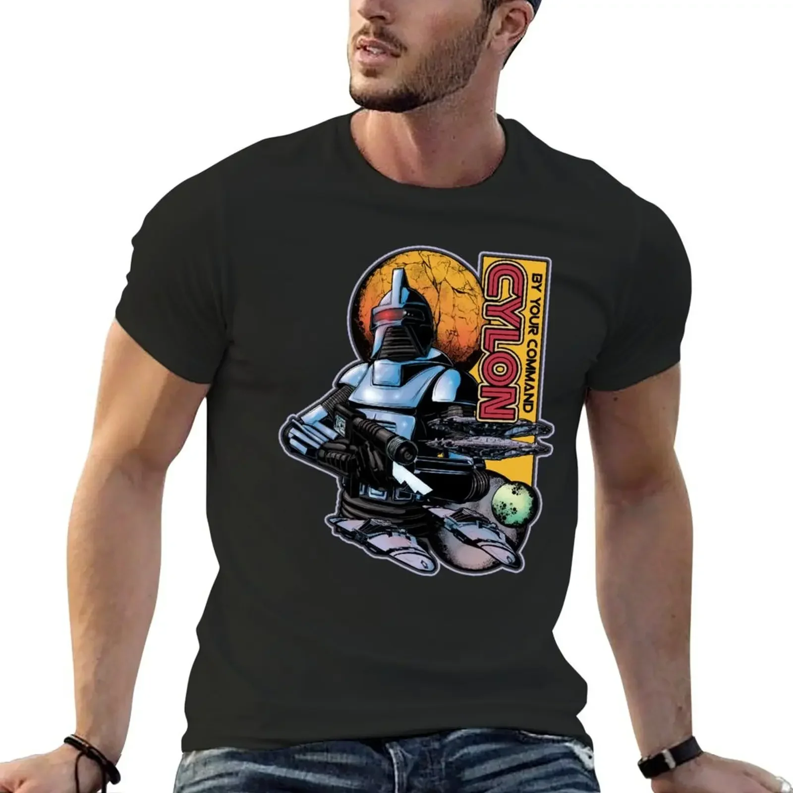 Cylon Centurion T-Shirt Aesthetic clothing plus sizes cotton t shirt men