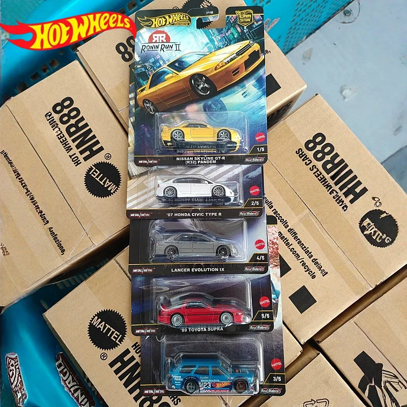 

Литой автомобиль Hot Wheels Premium 1/64 Ronin Run 2, золотая этикетка, литая под давлением, автомобильная культура, коллекционная игрушка с Honda Mazda Nissan Toyota