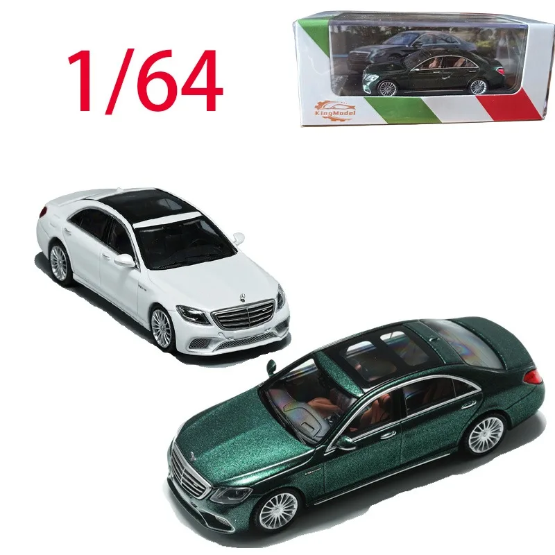 

KM Литой под давлением масштаб 1/64 Benz, модель автомобиля из сплава Benz S65 S65L AMG W222, игровые транспортные средства, игрушки для мальчиков, оригинальная коробка, коллекция дисплея