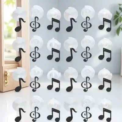 

24pcs Musical Notes Hanging Swirls Decorative Whirls For Party Home Music Theme Decoration Bar Layout Ornaments
