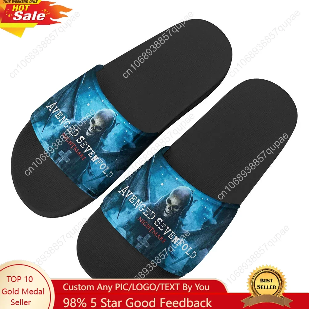 

Avenged Sevenfold Slippers Home Water Shoes Men Women Teenagers Fashion Beach Pool Sandals Tailor-made Summer Slipper