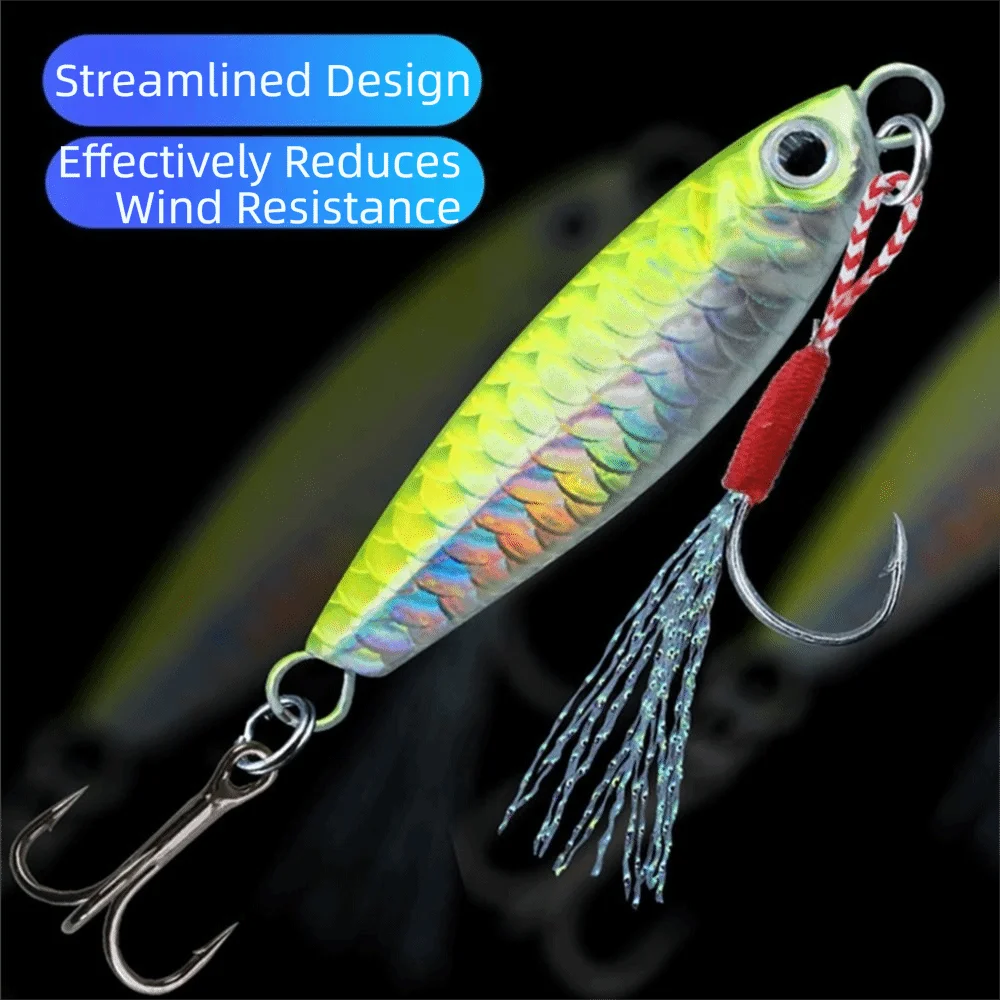 

5Pcs Super Hard Simulation Fish Lures Fast Sinking Storage Box Fishing Lures Kit Bait 7/10/15/20G