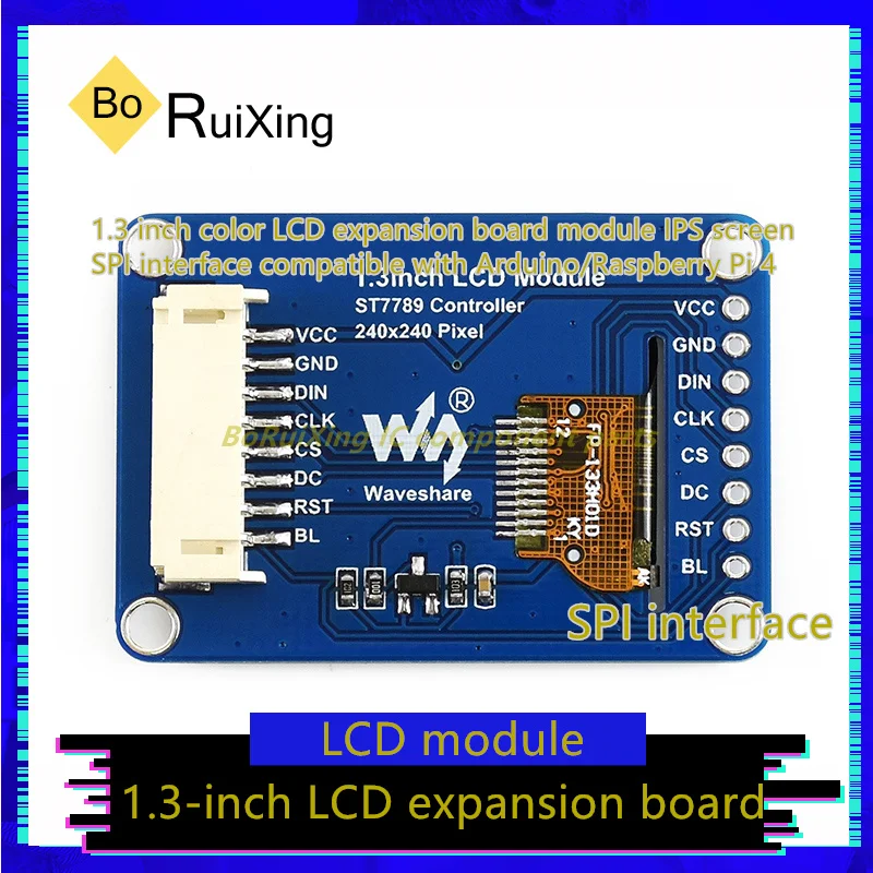 modulo-de-placa-de-expansion-lcd-a-color-pantalla-ips-interfaz-spi-compatible-con-arduino-raspberry-pi-4-13-pulgadas-5-unidades-por-lote