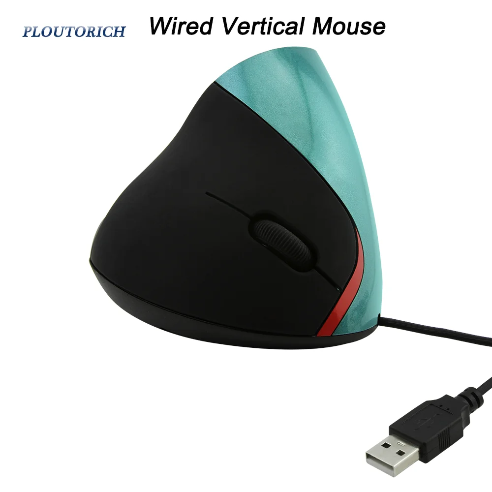 

Wired Vertical Mouse Ergonomics Design Plug And Play Mause Comfortable Grip Computer Laptop Usage Office Use Mice Reduce Fatigue