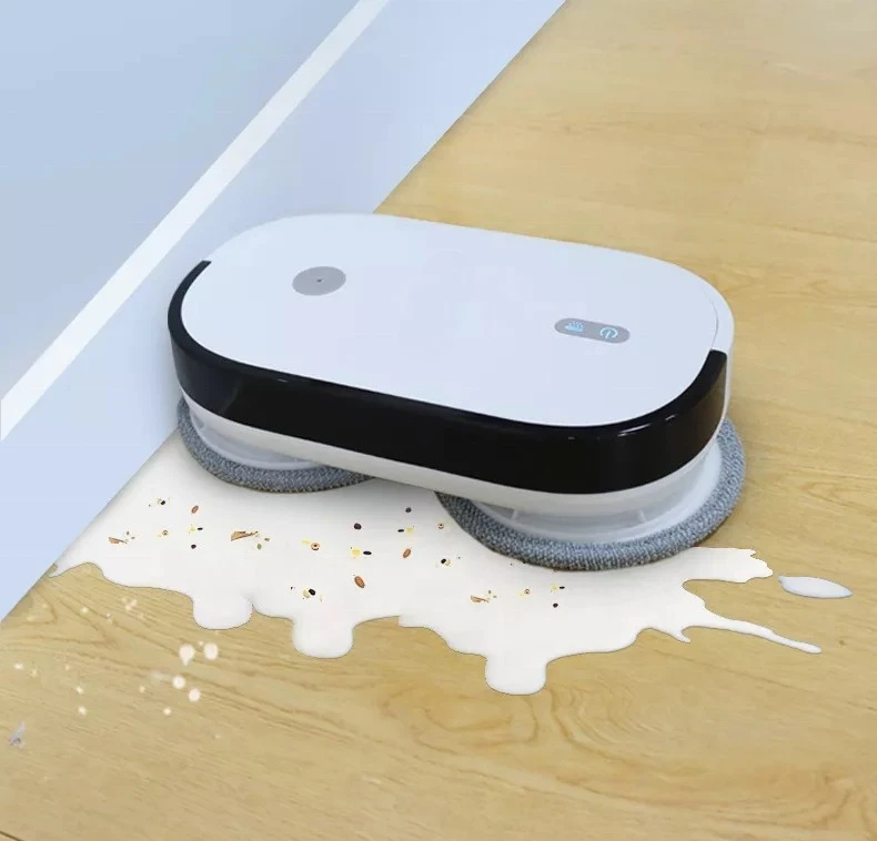 Double Towing Automatic Intelligent Mopping Robot, Floor Washing Dust Removal and Humidification Machine for Home Cleaning