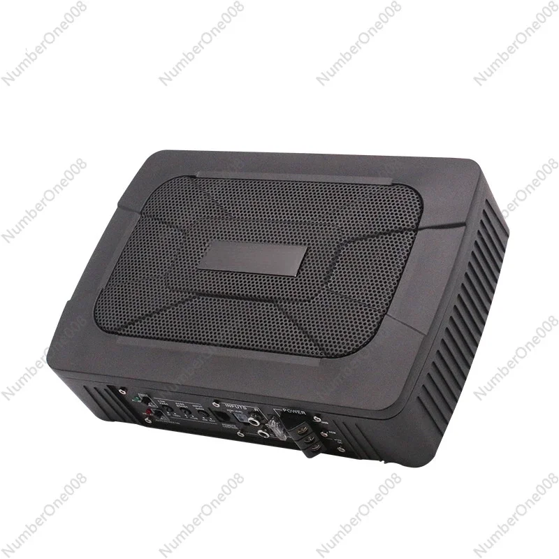 9 pulgadas 600W HIFI delgado debajo del asiento Super Bass coche Subwoofer alimentado altavoz amplificador altavoz procesador de Audio reproductor de música