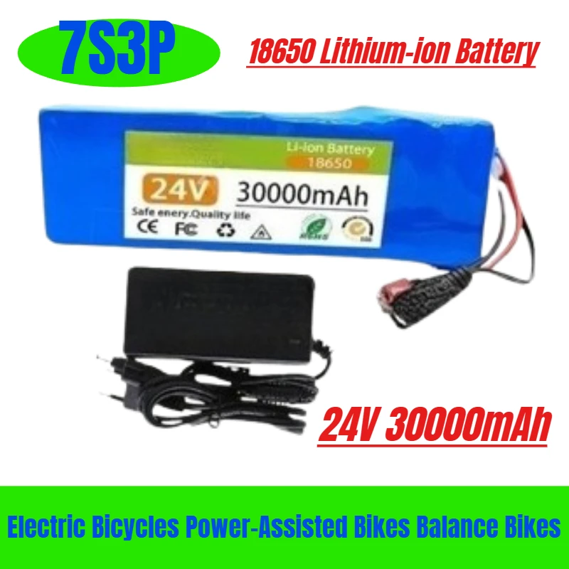 

7S3P 18650 Lithium-ion Battery Pack 24V 30000mAh for Electric Bicycles Power-Assisted Bikes Balance Bikes