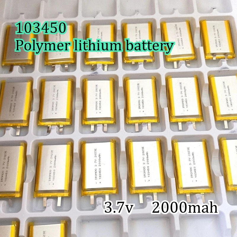 

Литий-полимерный аккумулятор 103450 2000 мАч 3,7 В для медицинских приборов, игрушек, осветительных приборов, интеллектуальных цифровых устройств