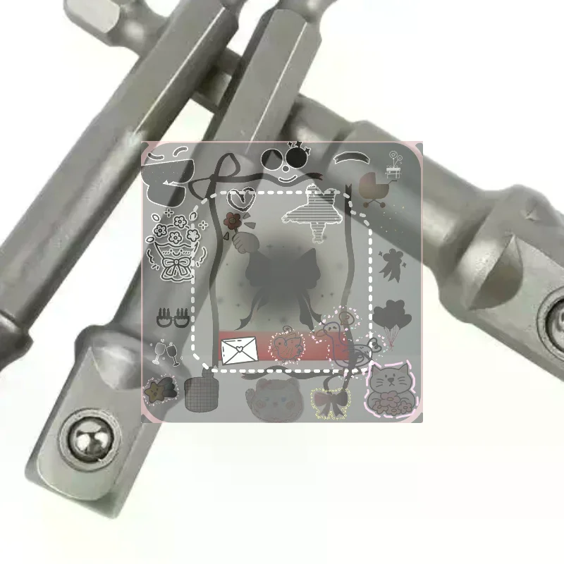 Conjunto de Adaptadores de Soquete de Aço Cromo Vanádio para Ferramentas Elétricas (1/3 Peças) - Adaptador EX Shank para Pontas de Broca de Extensão d