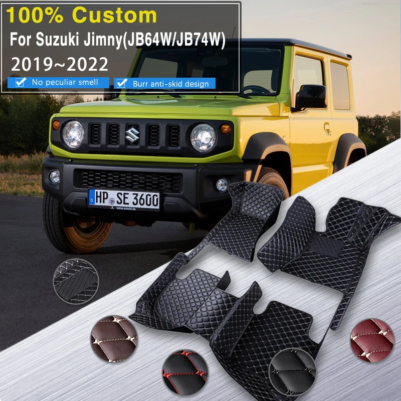 Car Floor Mat For Suzuki Jimny Sierra JB64W JB74W 2019 2020 2021 2022 Tapete Automotivo Para Carro Car Mats Set Car Accessories