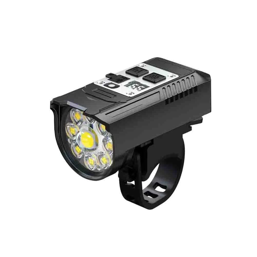 AliExpress LED Bicycle Front Light High Brightness Bike Flashlight Dual Light Source Bicycle Head Light Intelligent Sensor for Night Riding