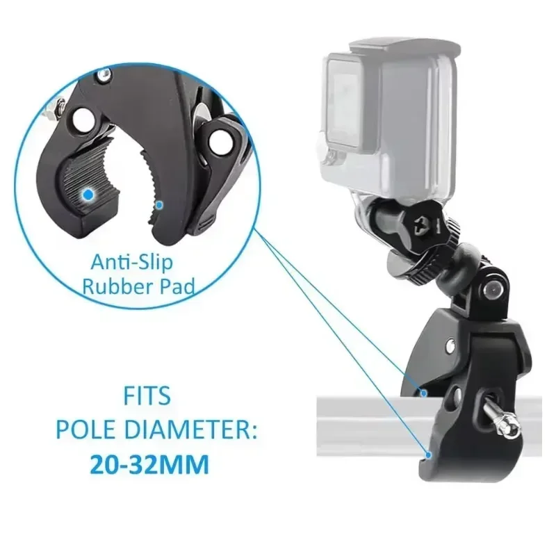 Fahrrad Motorrad Lenker 360-Grad-Stativhalterung für Gopro Held 12 11 10 9 8 7 6 5 4 yi 4k Sjcam Halter Kamera Zubehör