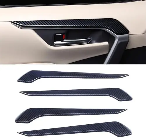 

4PCS Carbon Fiber Door Armrest Covers for RAV4 2019-2024