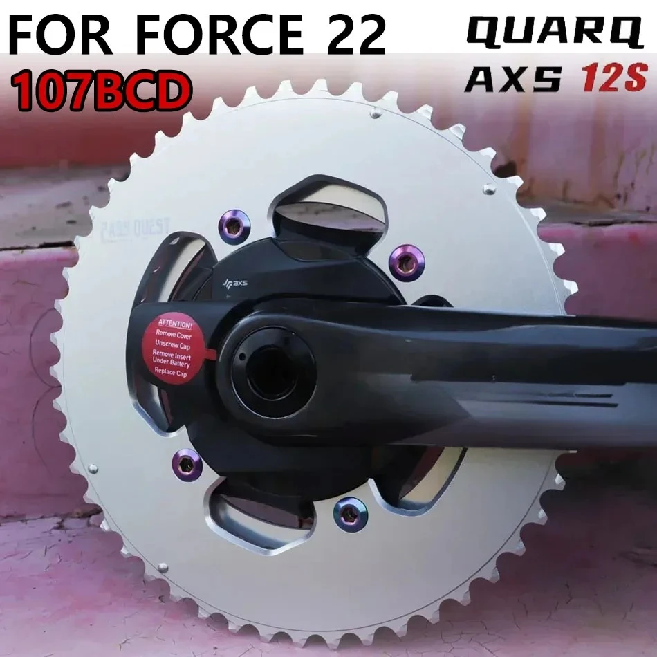 

Звездочка PASS QUEST 107 Bcd для Sram Force 22 Quarq Power Meter Axs 12 Speed 4 Bolts Plate 107bcd Aero Road Bike Double Tray