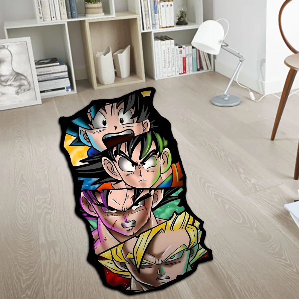 Karpetten Anime Kid Goku Vegeta Trunks Dragon Ball Z Figuren Gedrukt Onregelmatig Creatief Tapijt voor Home Decor