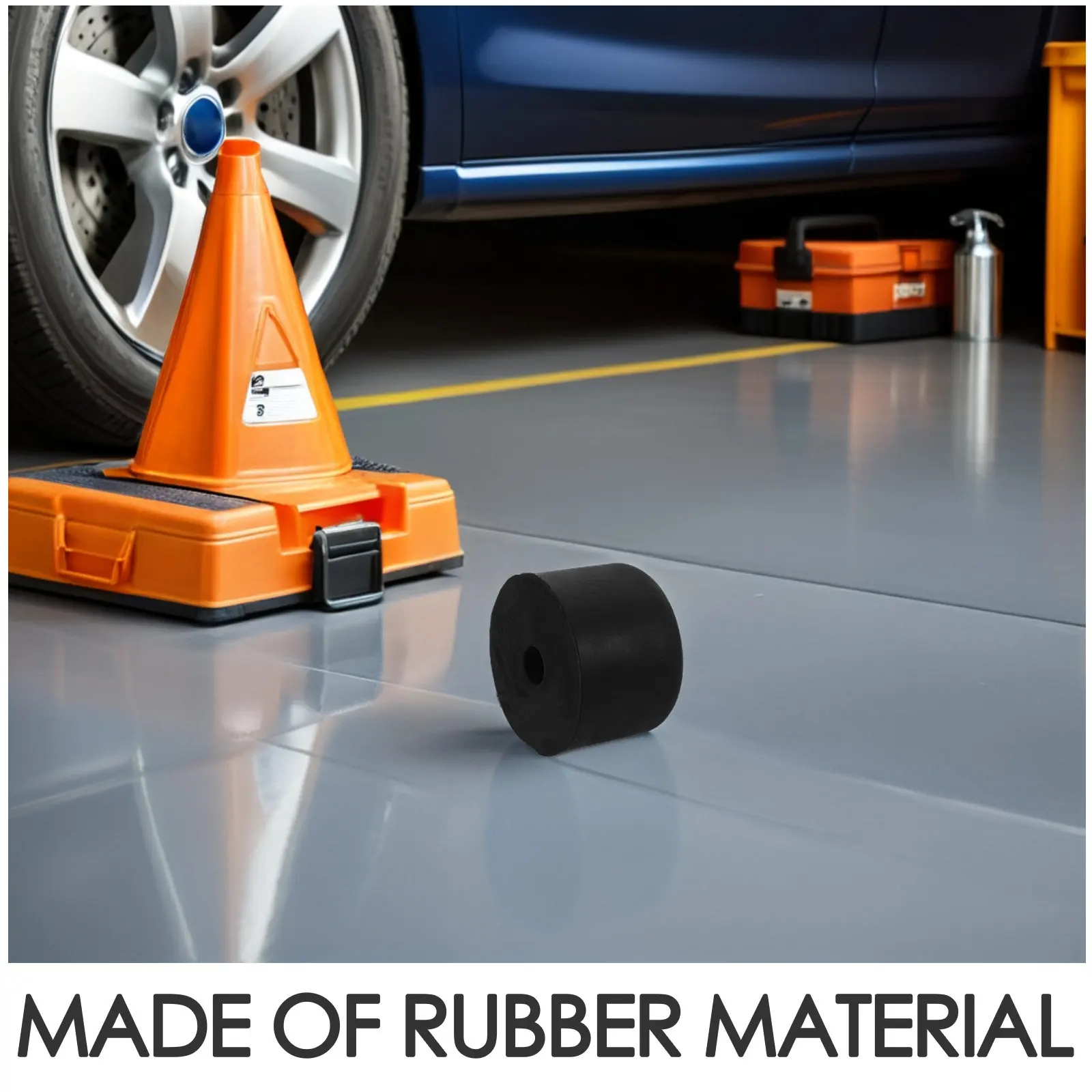 10Pcs Truck Dock Anti-Collision Rubber Pads Rear Bumper Protector Heavy Duty Shock Absorbing Blocks for Trailer Loading Dock
