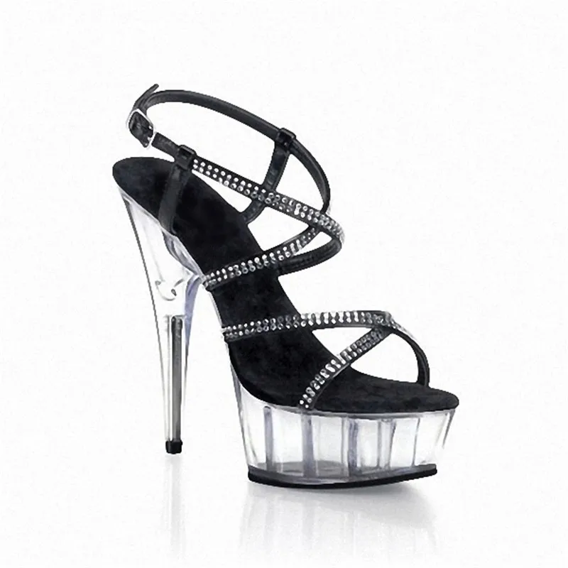 

beauty to the size of the ankle with 15 cm high heels platform pole dancing shoes, wedding Sandals