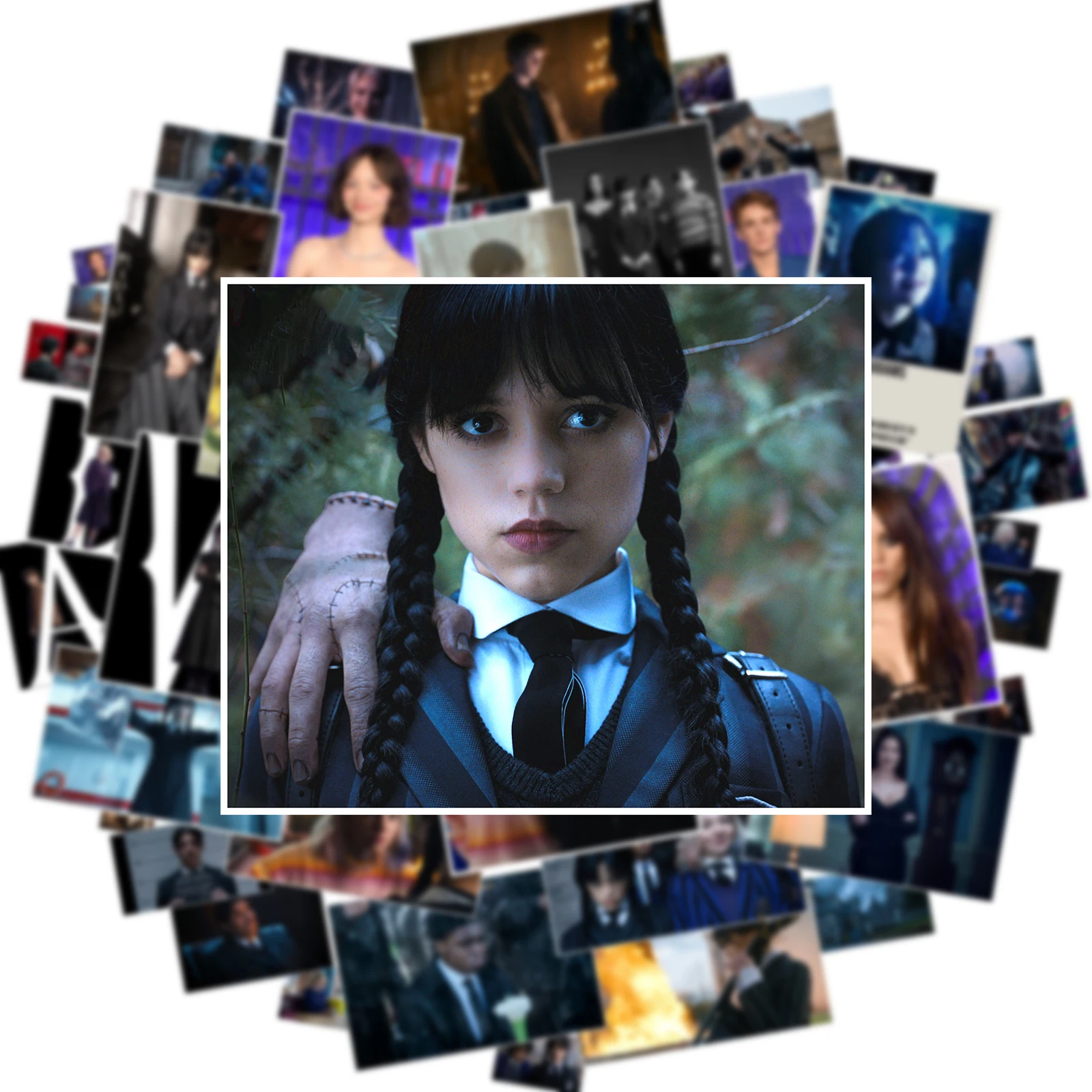 10/50 قطعة المسلسل التلفزيوني حديث الأربعاء ملصقات الكرتون مقاوم للماء الكتابة على الجدران شارات الفينيل لعبة الكمبيوتر المحمول هدايا الأطفال #2