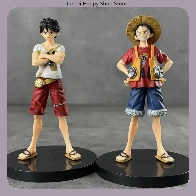 

Аниме-фигурка Луффи из One Piece в двух позах (стоячая) - 16 см, украшение для рабочего стола, подарок