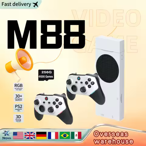 M88 Retro 4K Console Game Stick Video Game Wireless Gamepad Built-in 20000 Game For PS2/PS1/SS Ps2 60+simulators Game Console