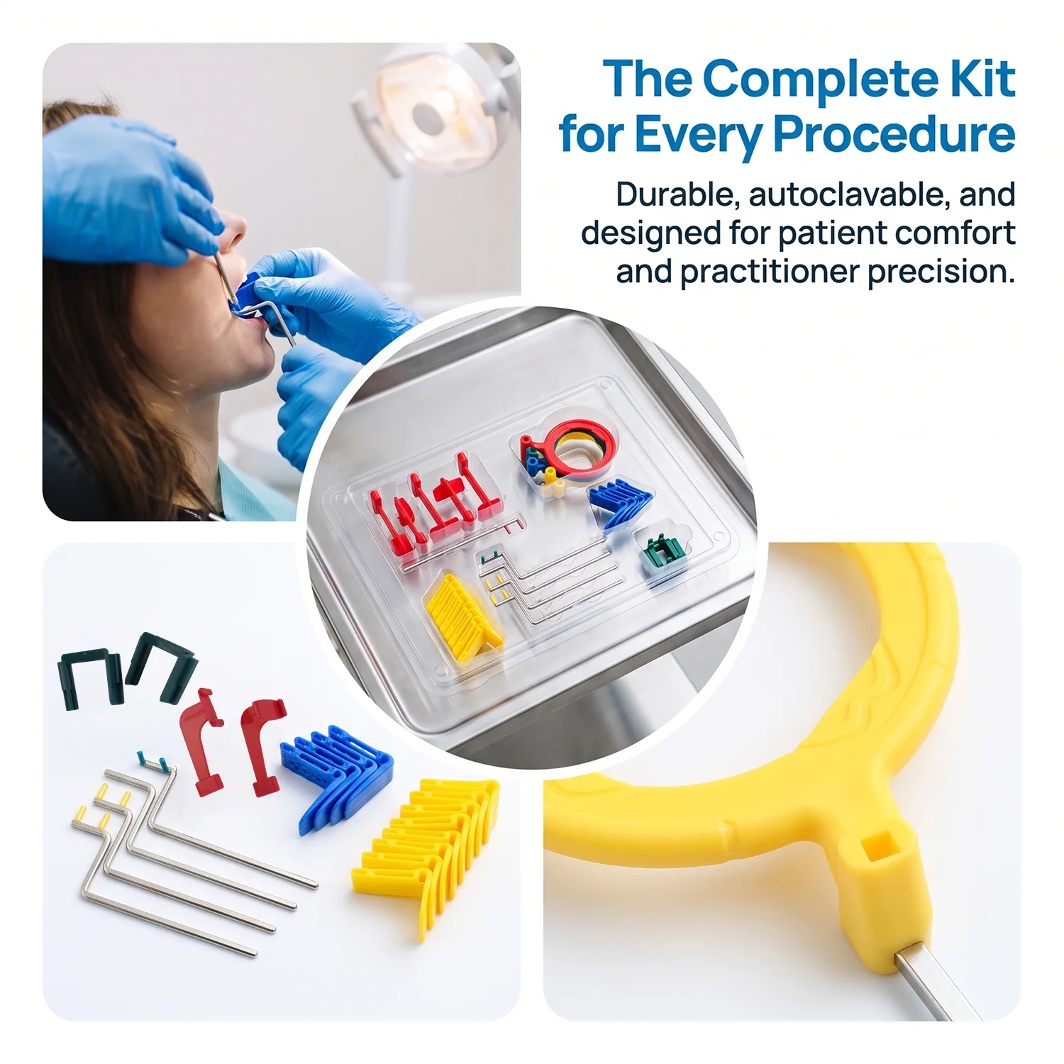 1 Set Dentistry Intra Oral X-Ray Film Positioning System Positioner Holder Locator Dental Lab Film X ray Position Kit Dentist