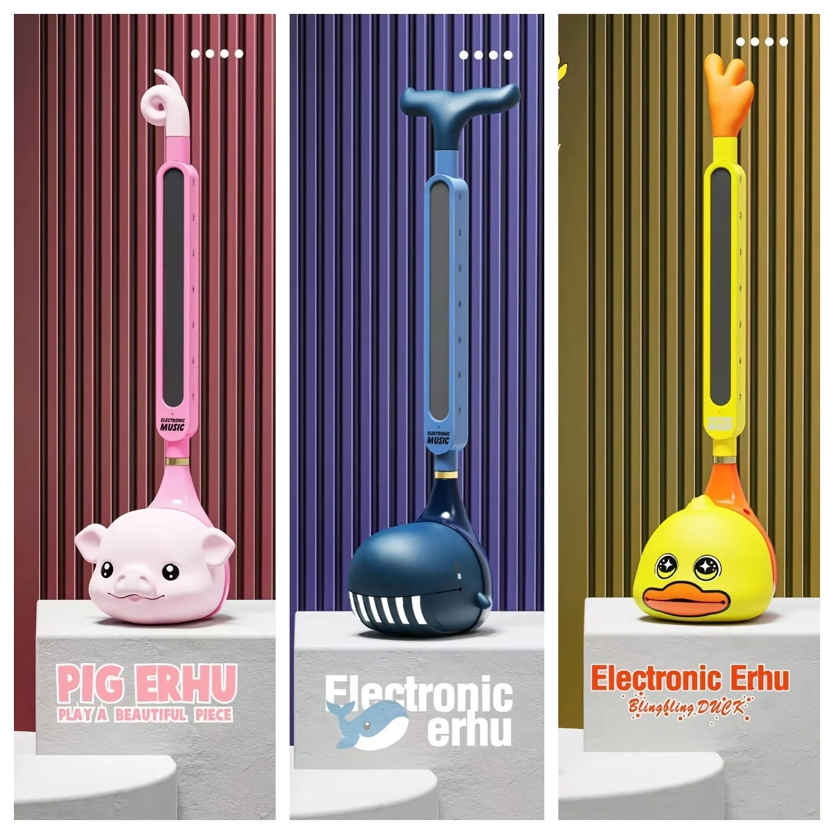 Multi Colors Animal Shaped Otamatone Music Instrument