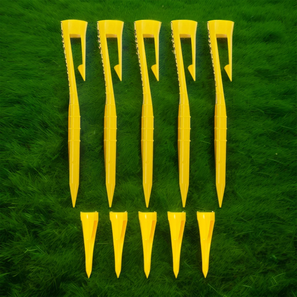 10 Pcs More Stable Golf Tees Portable Golf Plastic Tees with Hook Clip Pocket Tees Golf Practice Accessories Gifts for Golfers