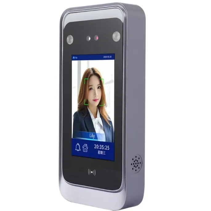 4.3 Inch Touch Screen  AI Dynamic Biometric Detection Face Recognition Door Access Control System