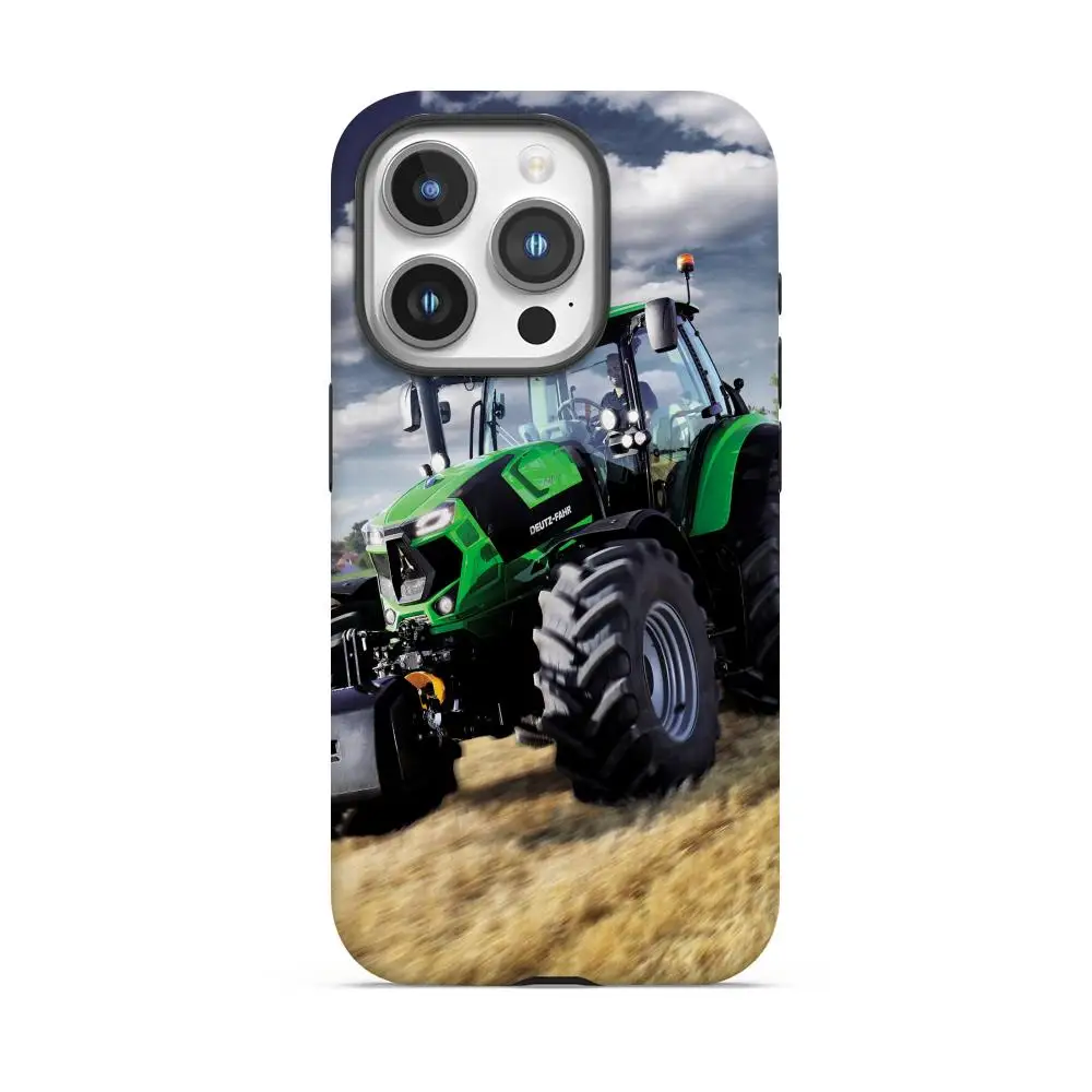 Funda de teléfono Tractor-Deutz Fahr para IPhone 16 15 14 13 12 11 Pro Max 11MINI 16e cubierta de película HD brillante