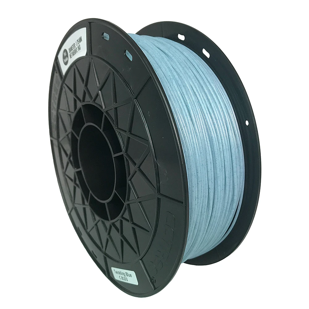 CCTREE 3D Printer Glitter Shining PLA Filament 1KG(2.2lbs) 1.75mm +/- 0.03mm, Sparkle Shining Blue Silver Color