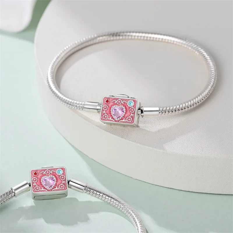 2026 New 925 Sterling Silver 17‑20CM Garden Retro Camera Bracelet For Women Fashion Exquisite Birthday Anniversary Jewelry Gifts