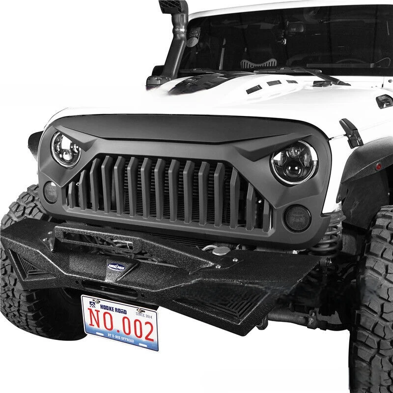 Front Bumper Racing Grills for Wrangler Mid-grid JK 2007-2017 Rrestoration Mid-grid Restoration Grill Accessories