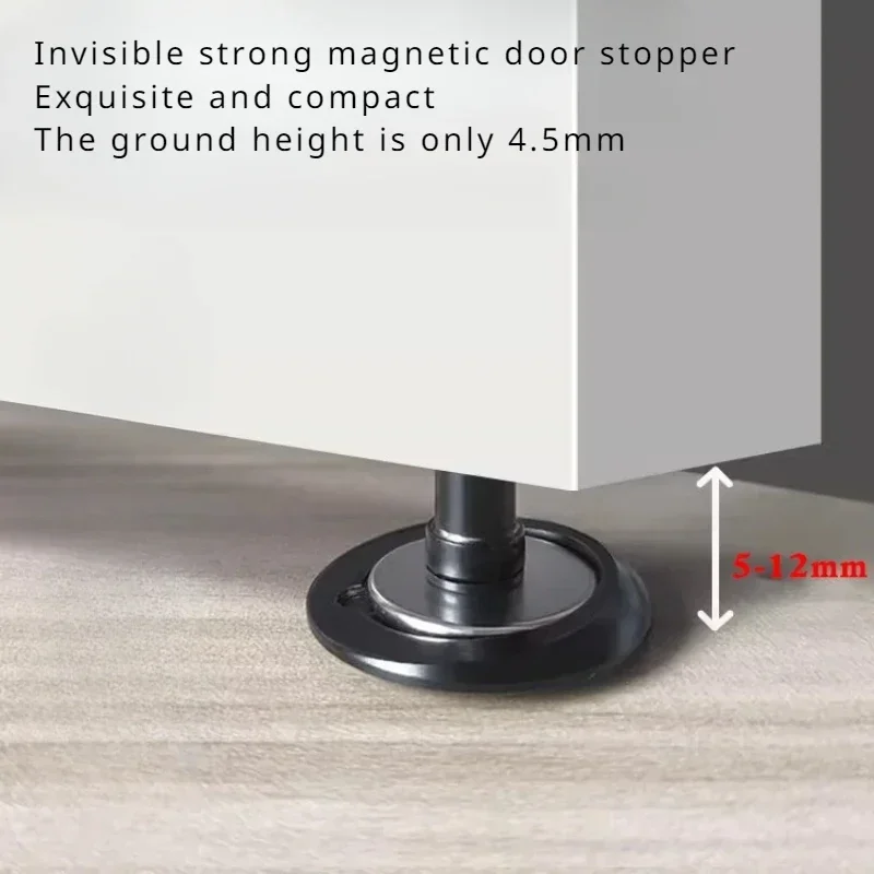 Household Strong Magnetic Invisible Door Stops Fixer Bedroom Hotel Silent Special Silent Top Door Device Floor Suction