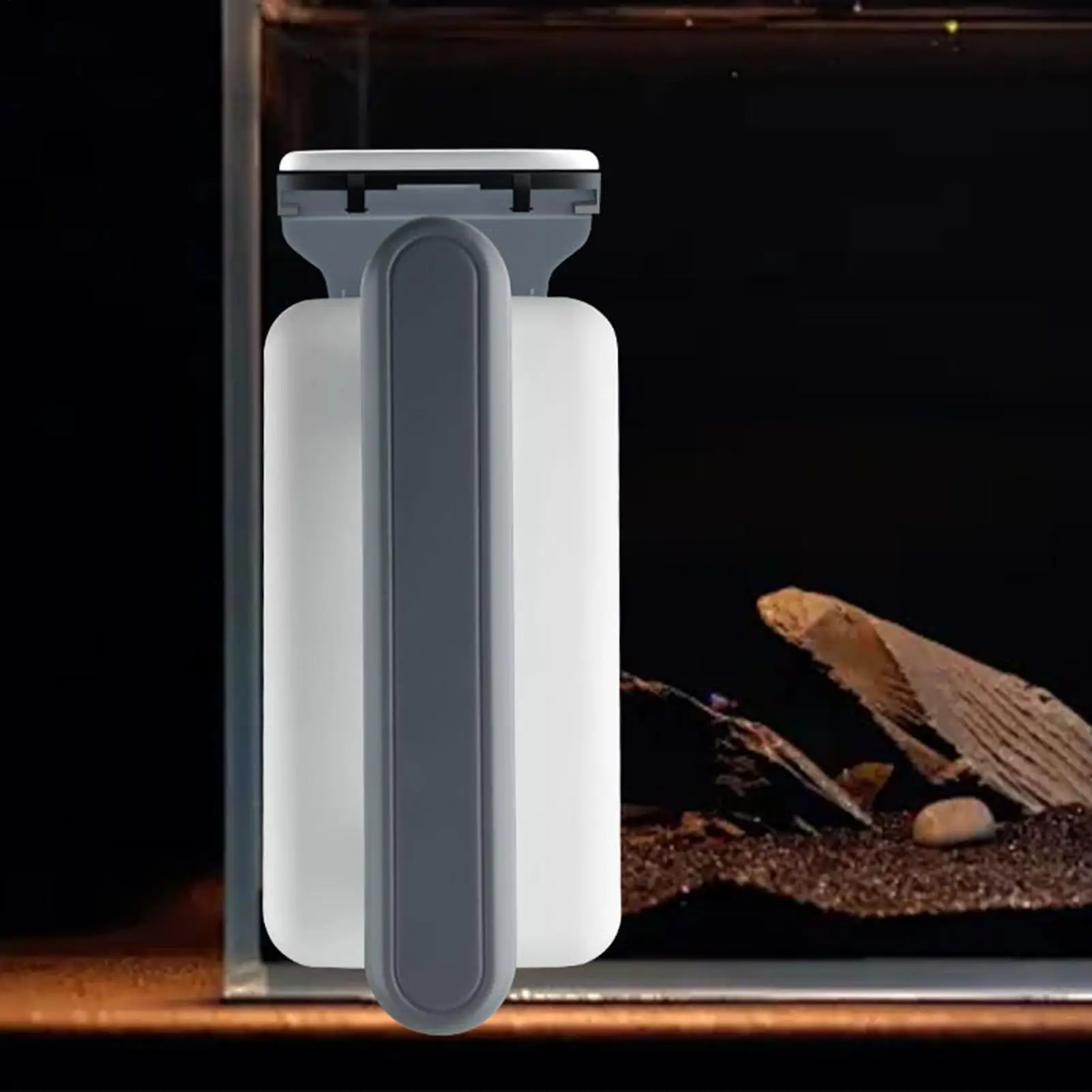 Fish Tank Glass Cleaner Powerful Magnetic Double Side Ergonomic Tool Fish Tank Cleaning Scrubber For Gravel Turtle Betta Dragon