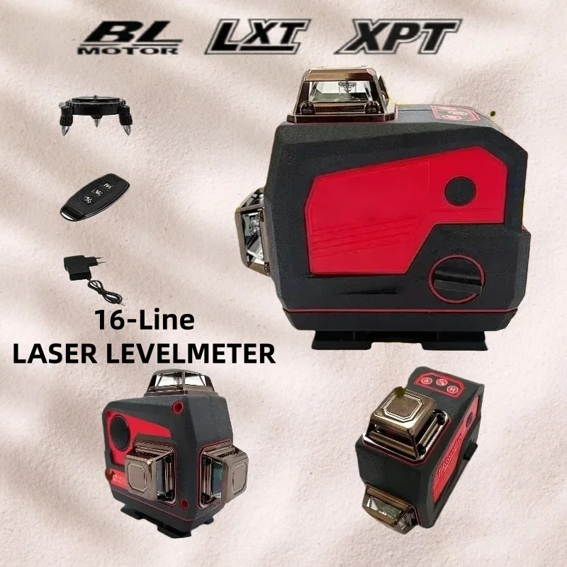 

2026 Hot Sales 360° Horizontal And Vertical 4D Self Leveling Cross Green Light Self-Leveling Tools 16 Lines Laser Level