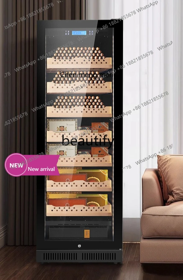 

x Constant Humidity Cigar Cabinet Professional Storage Cabinet Cedar Wood Naked Household Solid Wood Tea CabinetX