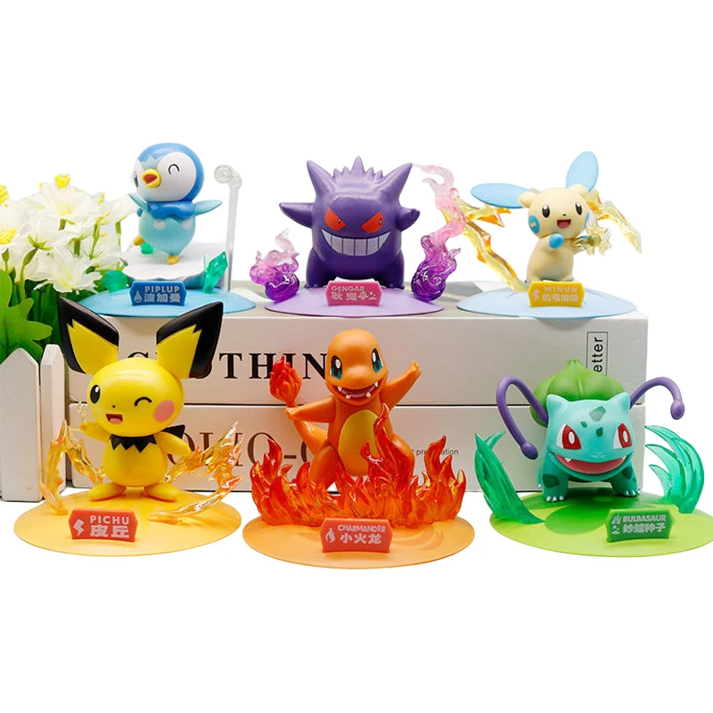 Anime Pokemon Party Series Blind Box Toy New Pokeball Pocket Monster Action Figures Pikachu Model Childrens Blind Box Gift