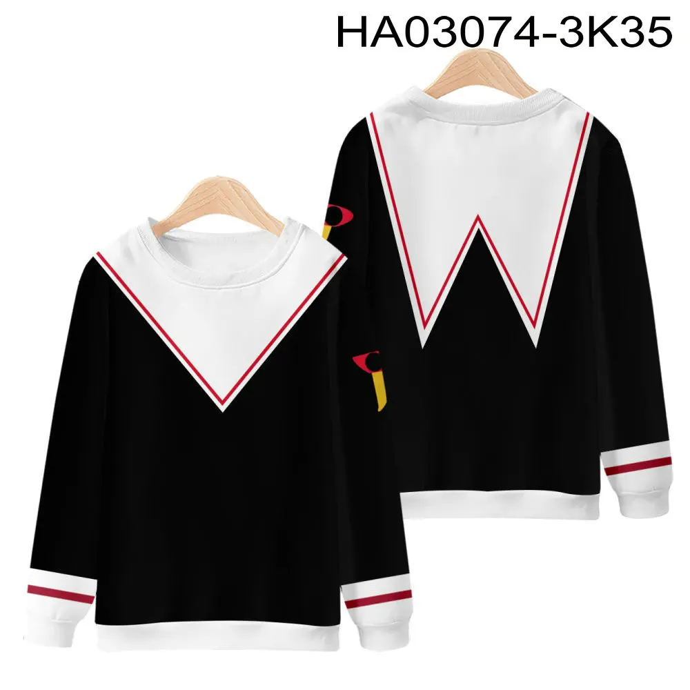 Anime Cardcaptor Sakura Oversized Hoodie Women Men Long Sleeve Crewneck Sweatshirt Y2K Streetwear Casual Tacksuit Clothes