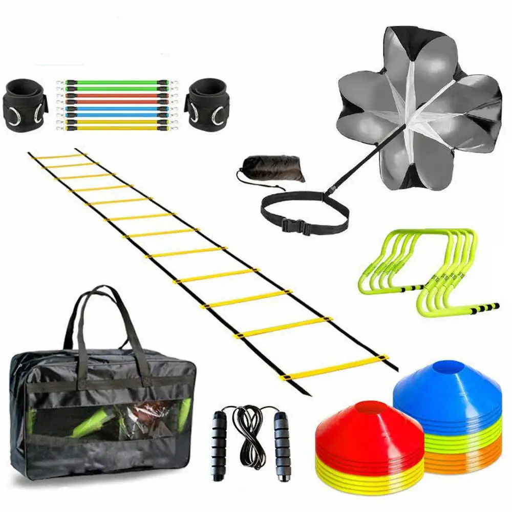 Wholesale PVC Plastic Agility Hurdles Sports Training Equipment Obstacle Jump Football Field Grass Training Kit