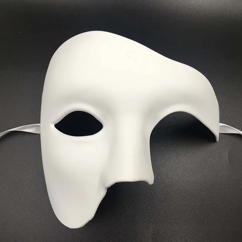 Elegante Venedig halbe Gesichtsmaske PVC Punk Phantom Maskerade Cosplay Maske Karneval Kostüm Requisiten Weihnachten Prom Masken halbe Augenmaske