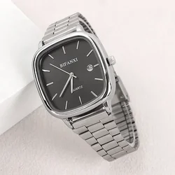 Famous Brand Men Quartz Calendar Watch Stainless Steel Strip Watches Dropshipping Luxury Gift Business Wristwatches Wholesale